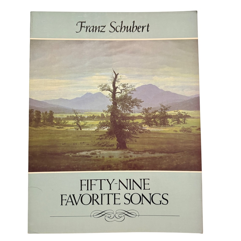 Franz Schubert Fifty-Nine Favorite Songs Sheet Music Book Dover 1985 Paperback